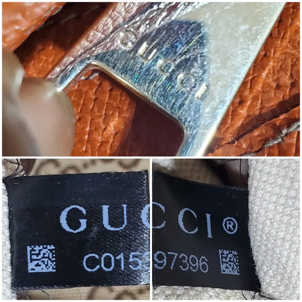 Authentic GUCCI Monogram Medium Bree Zippered Shoulder Bag - Picture 13 of 14